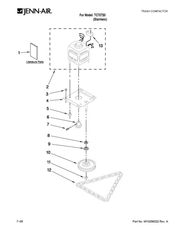 Motor and drive parts
