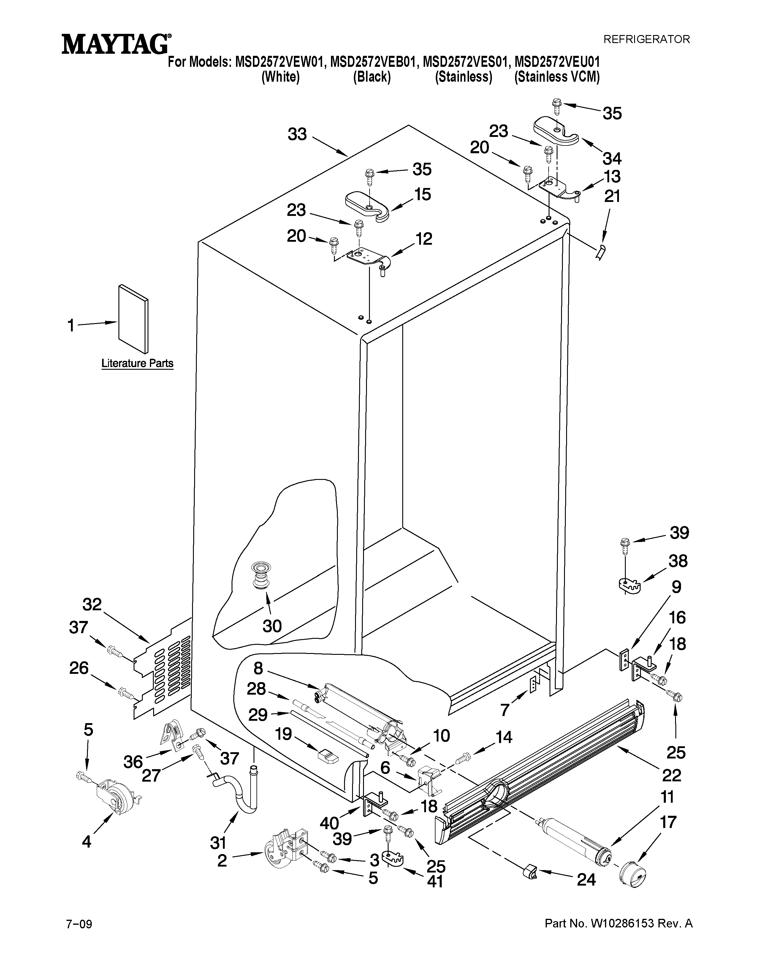 Cabinet parts