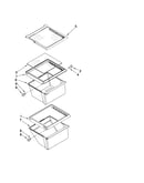 Refrigerator shelf parts