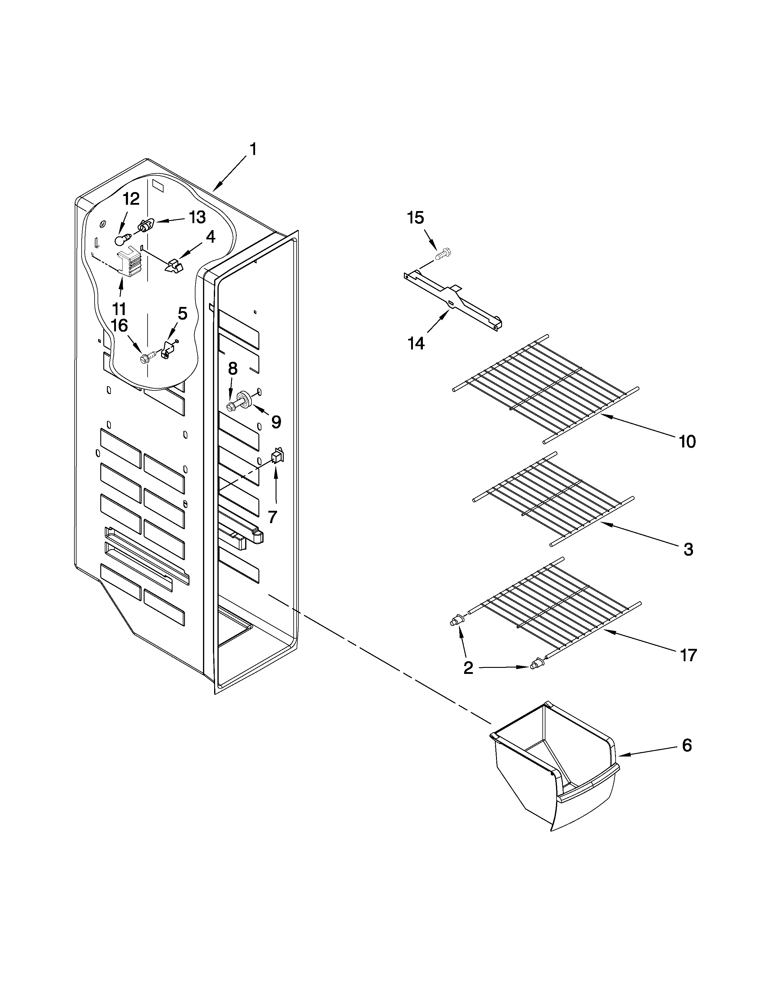 FREEZER LINER PARTS