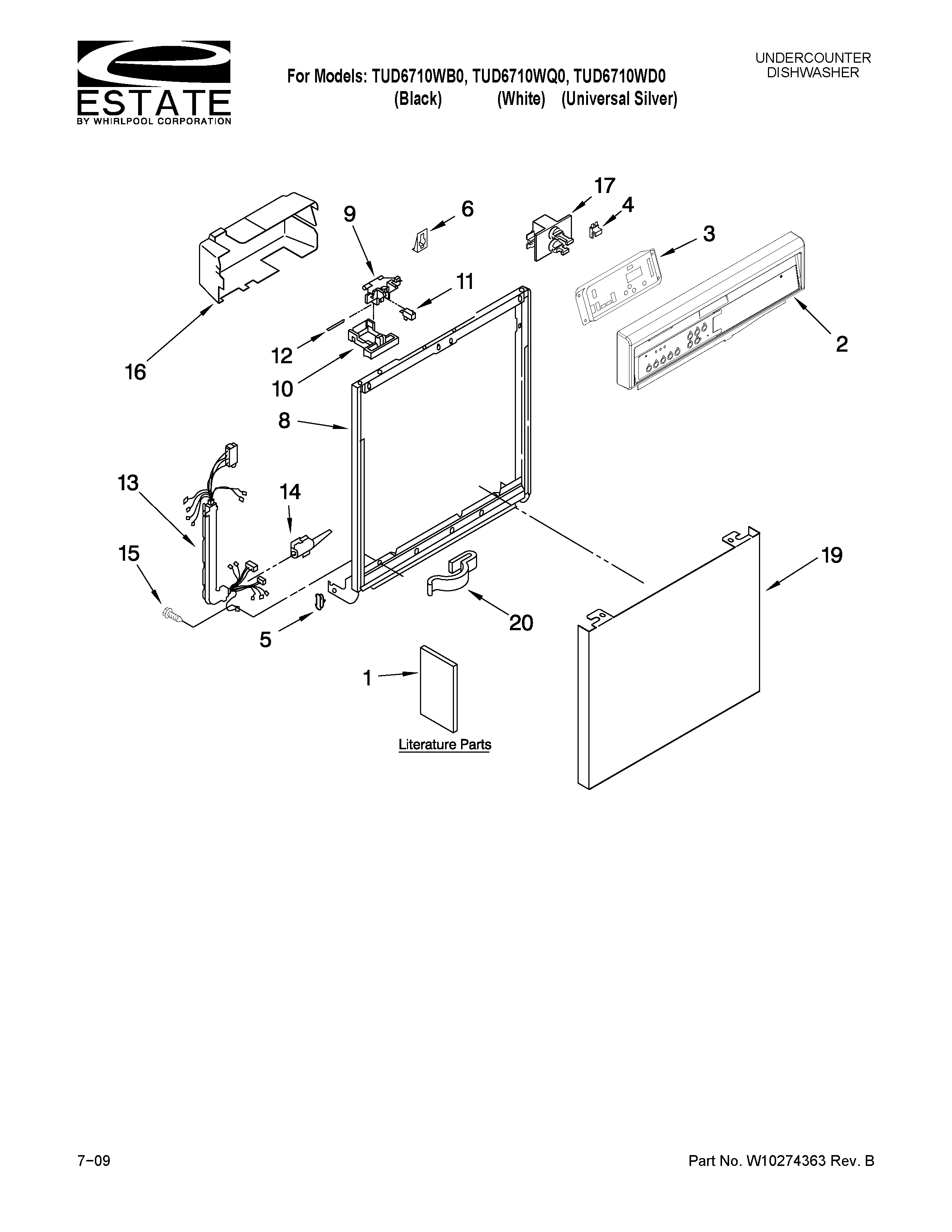 FRAME AND CONSOLE PARTS