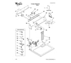 Whirlpool WGD5510VQ1 top and console parts diagram
