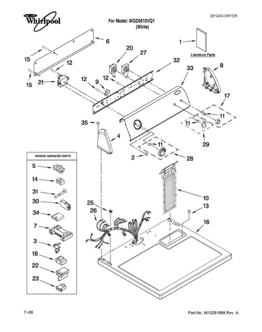 Top and console parts