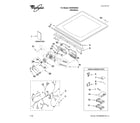 Whirlpool WGD9400SZ2 top and console parts diagram