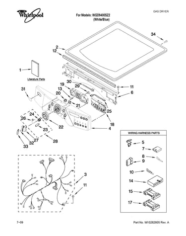 Top and console parts