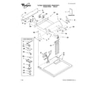 Whirlpool 7MWG66705WM1 top and console parts diagram