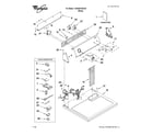 Whirlpool 1CWGD5100VQ1 top and console parts diagram