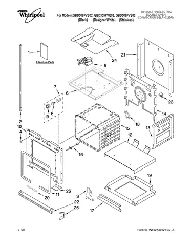 Lower oven parts