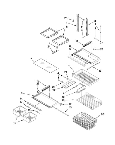 Shelf parts