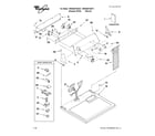Whirlpool 7MWG66700SQ1 top and console parts diagram