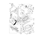 Whirlpool 7MWG66700SQ1 cabinet parts diagram