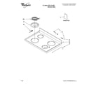 Whirlpool WFE114LWS0 cooktop parts diagram