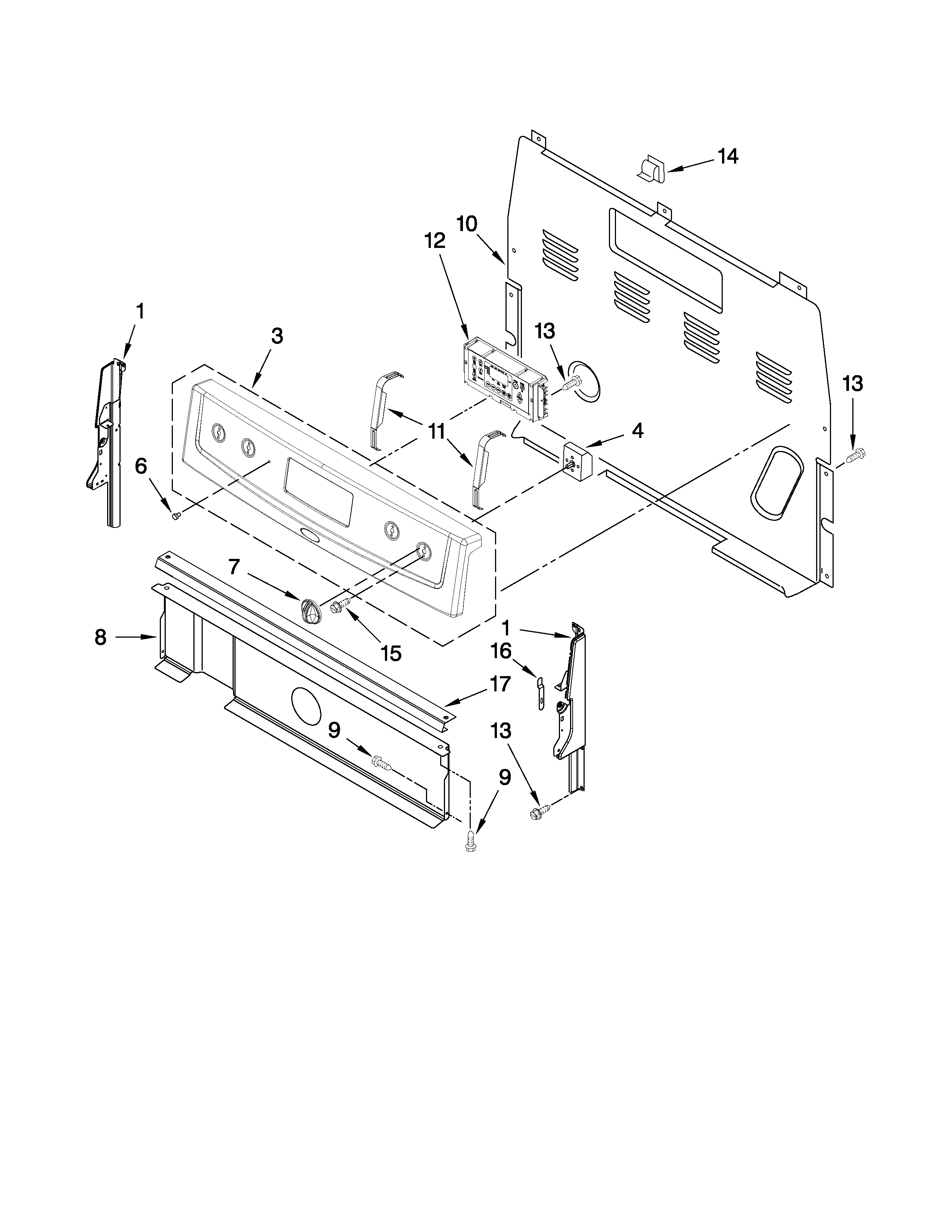 Control panel parts
