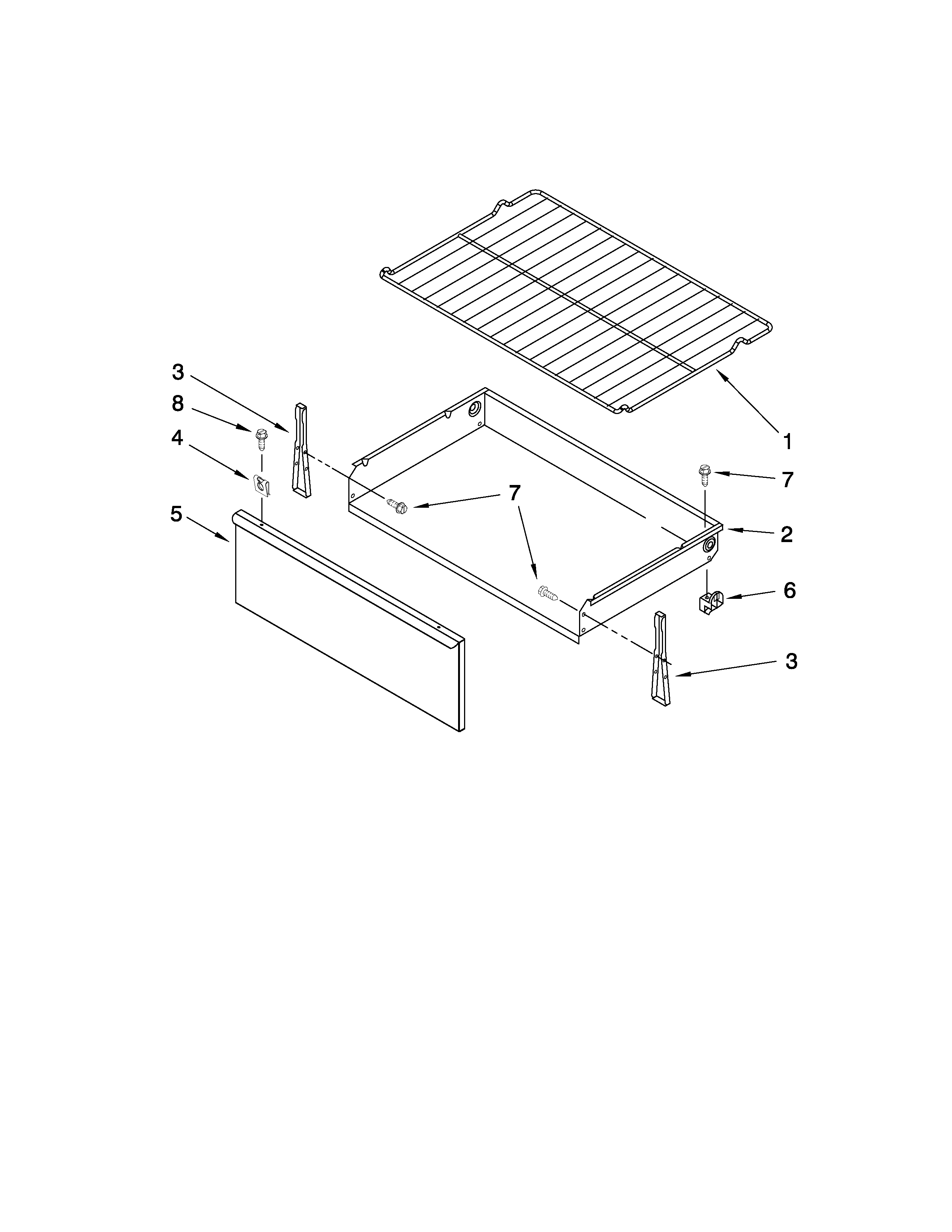 Drawer & broiler parts