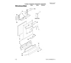 KitchenAid KUDC20CVBL2 door and panel parts diagram