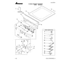 Amana NGD7500VW1 top and console parts diagram