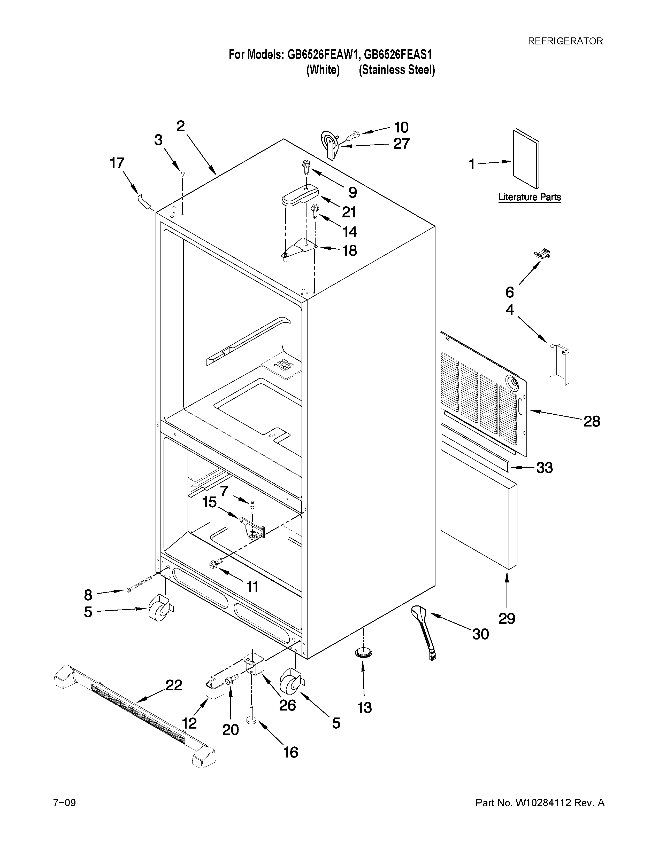 Cabinet parts