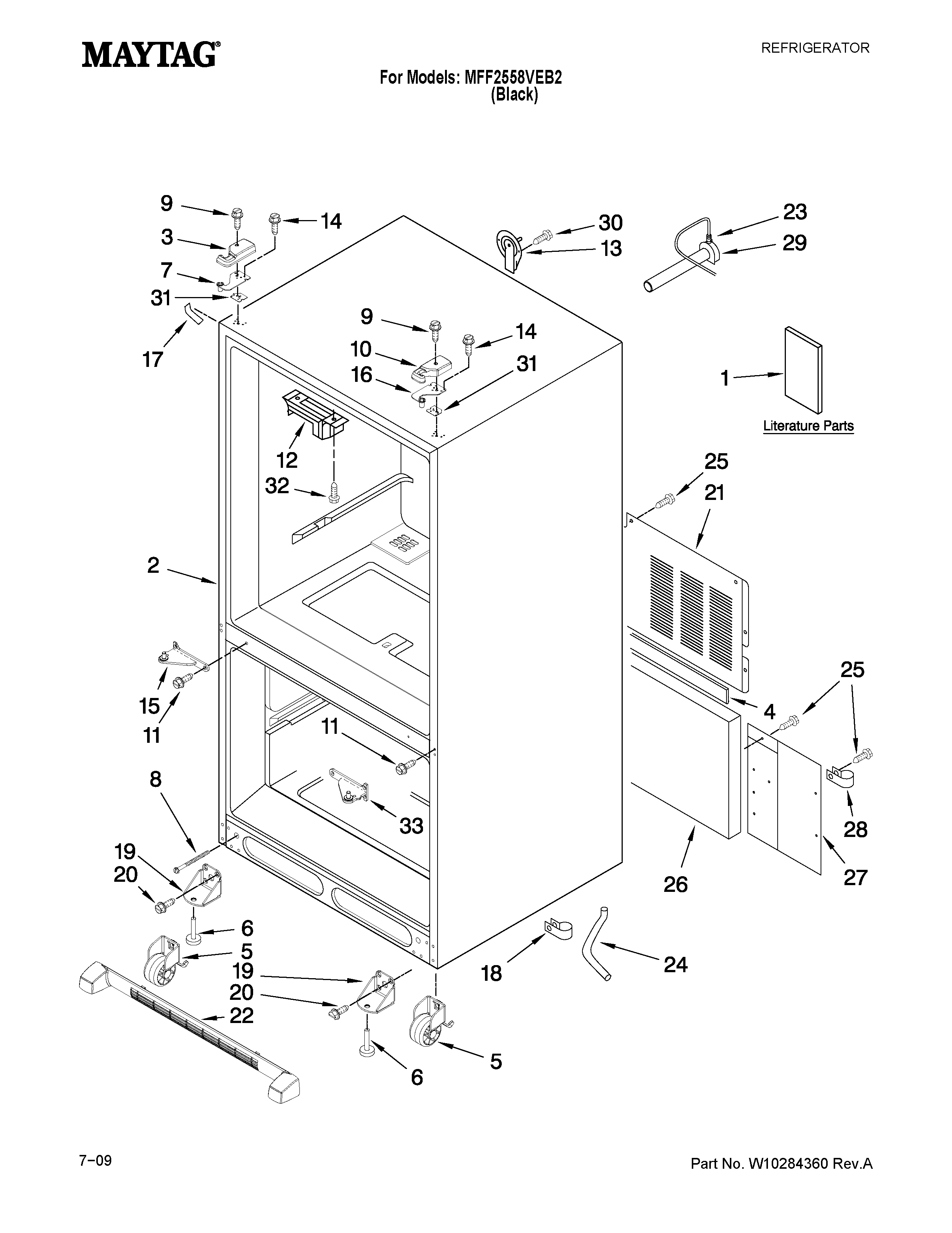 Cabinet parts