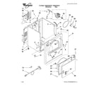 Whirlpool YWED5700VW1 cabinet parts diagram