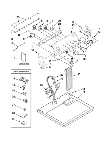 Top and console parts