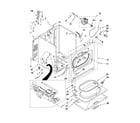 Whirlpool WGD5790VQ1 cabinet parts diagram
