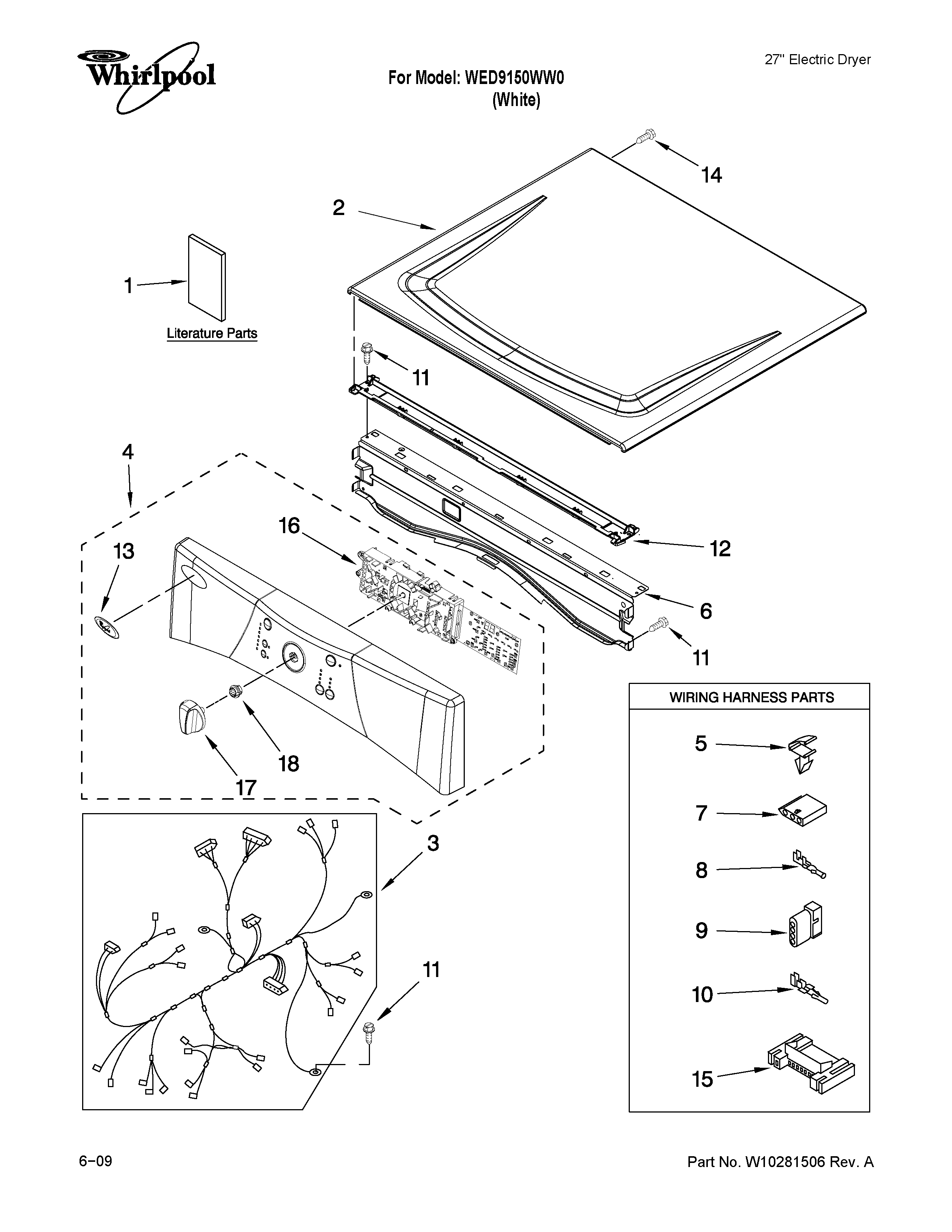 Top and console parts