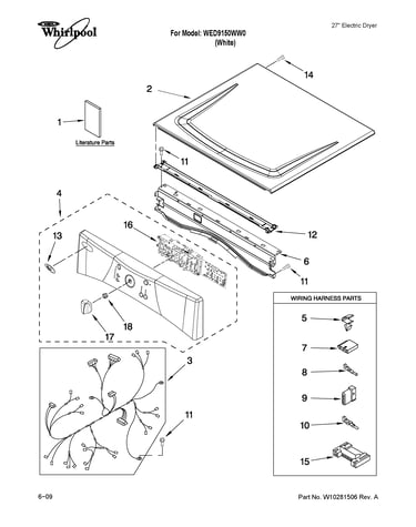 Top and console parts