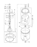 Agitator, basket and tub parts
