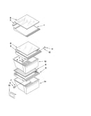 Refrigerator shelf parts