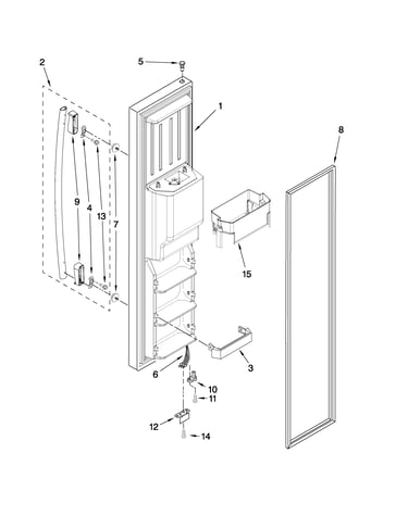 Freezer door parts