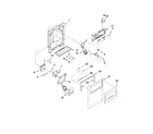 Whirlpool GD5RVAXVQ03 dispenser front parts diagram