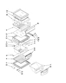 Refrigerator shelf parts