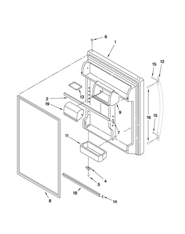 Refrigerator door parts