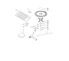 KitchenAid KHMS2050SBT1 rack and turntable parts diagram