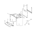 Cabinet and installation parts