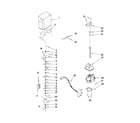 Whirlpool ED5FHAXVB02 motor and ice container parts diagram