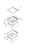 Refrigerator shelf parts