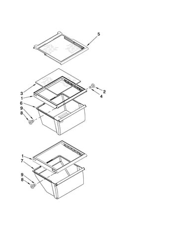 Refrigerator shelf parts