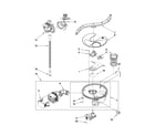 Jenn-Air JDB3650AWF1 pump, washarm and motor parts diagram