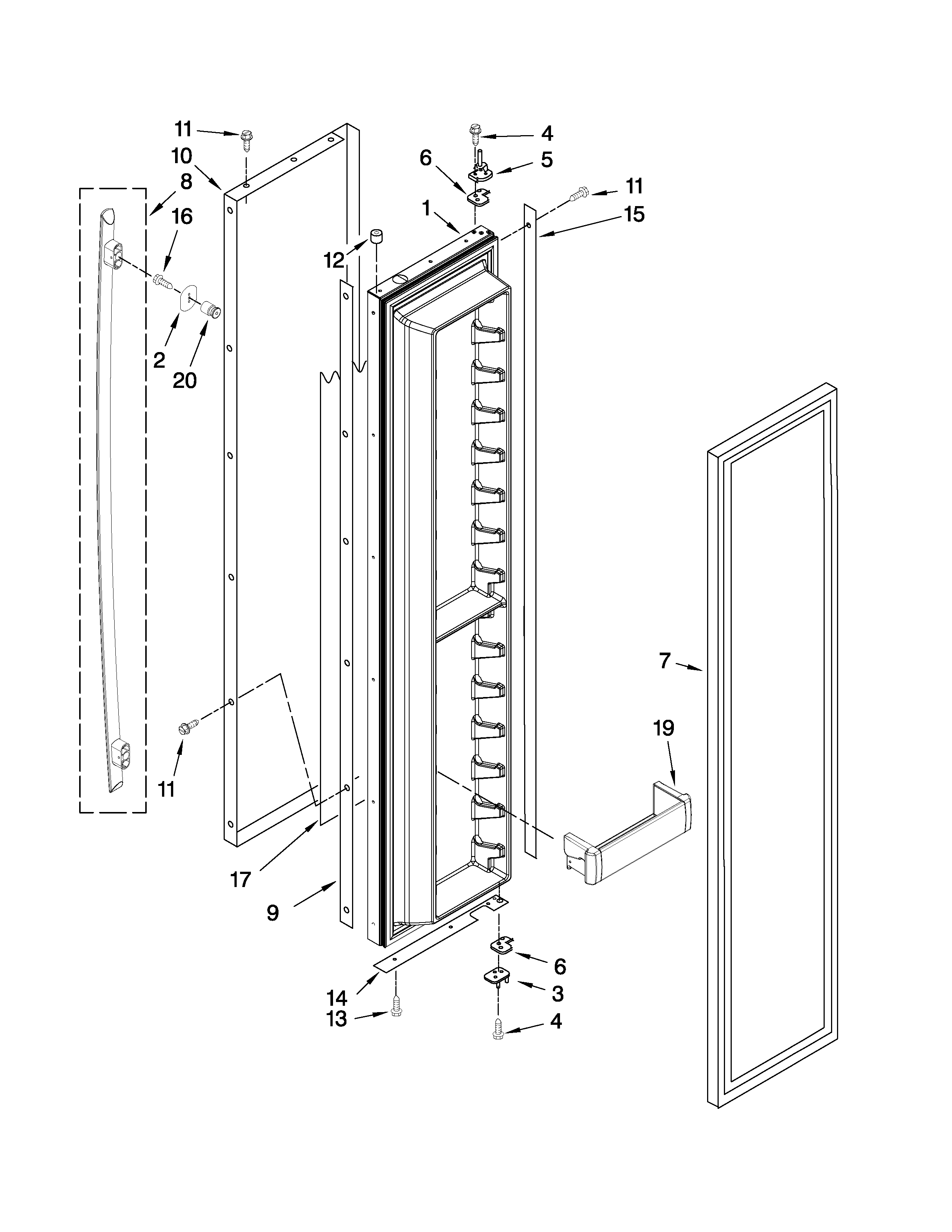 FREEZER DOOR PARTS