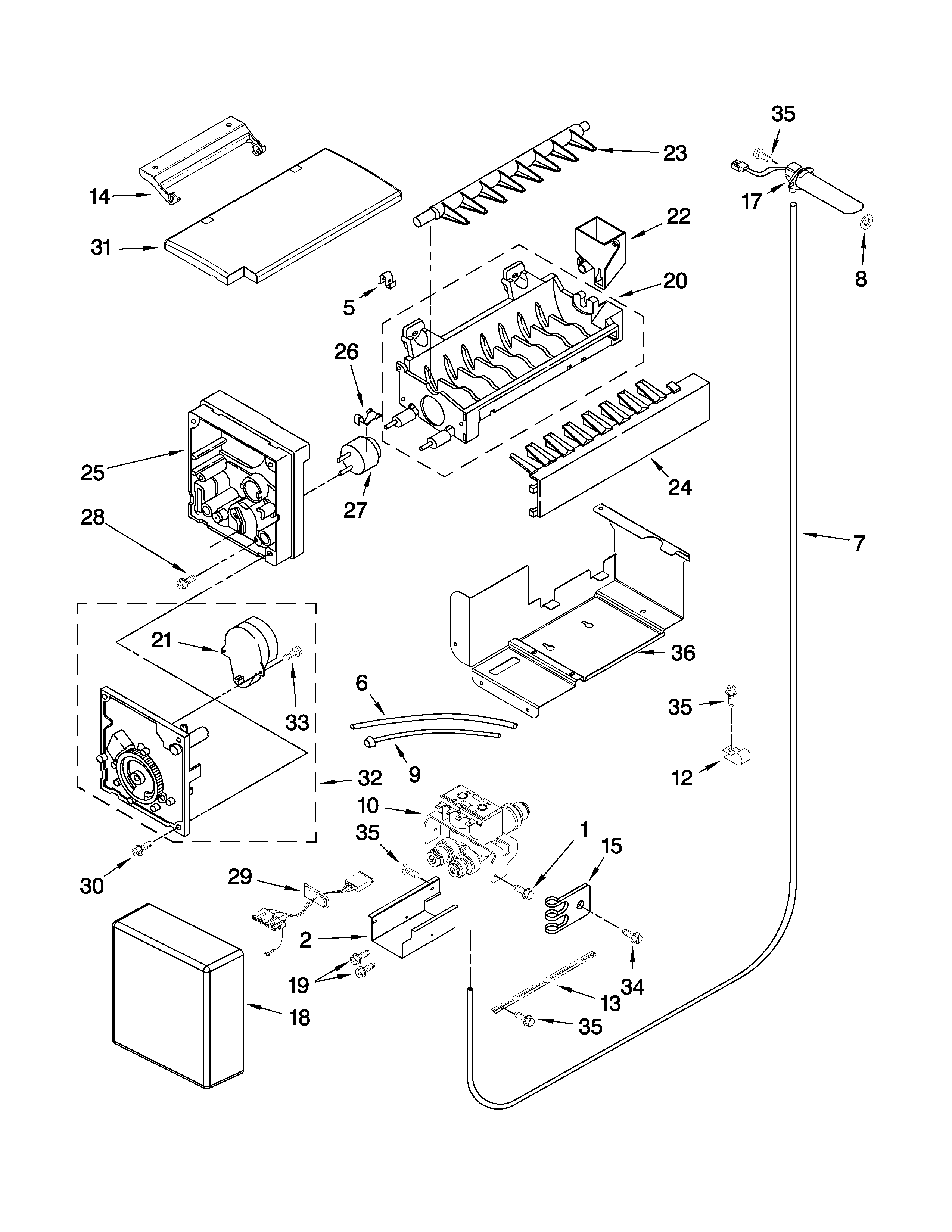 Icemaker parts