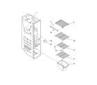 Amana ASD2523WRB00 freezer liner parts diagram