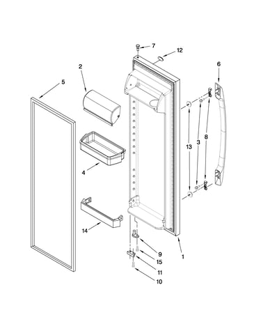 Refrigerator door parts
