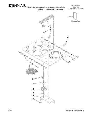 Cooktop parts