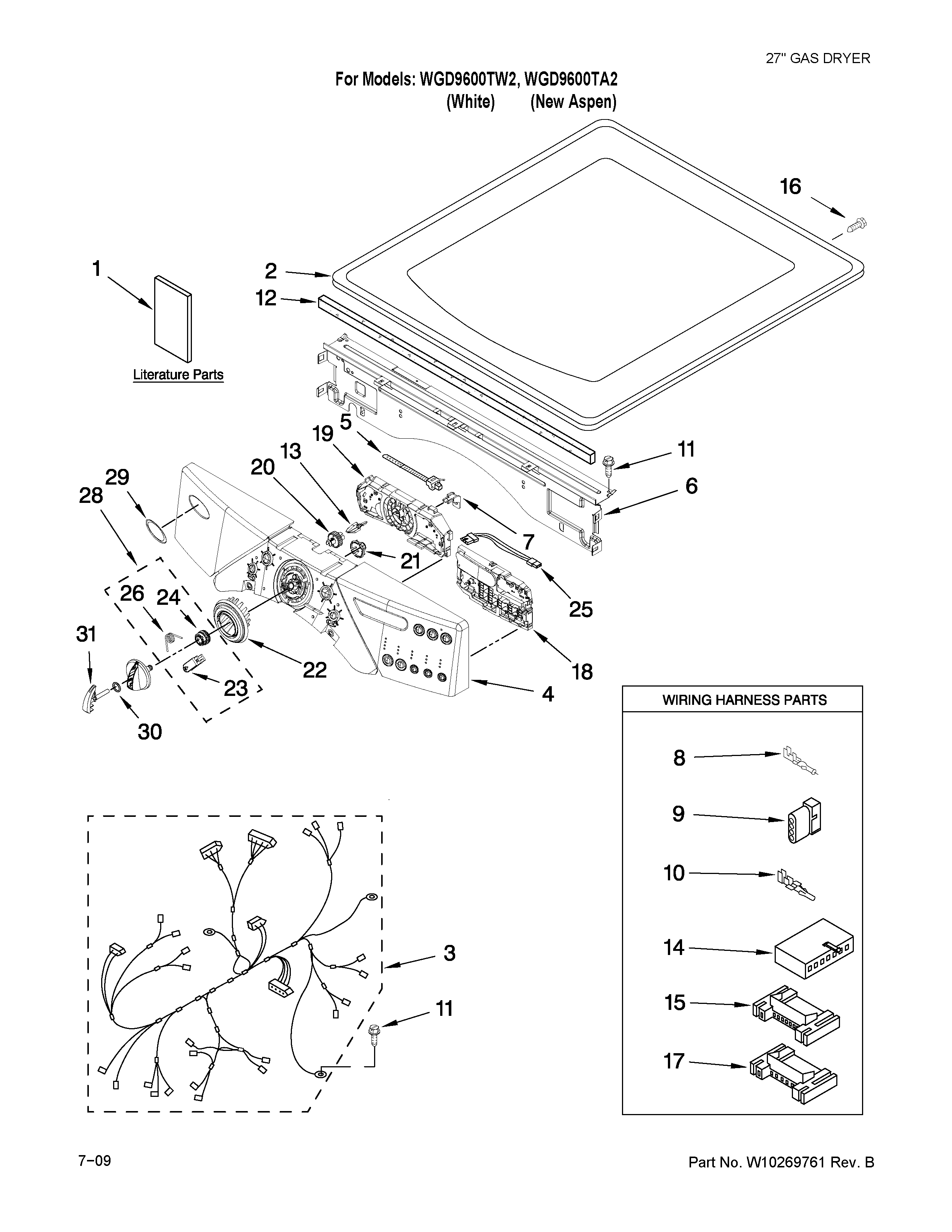 TOP AND CONSOLE PARTS