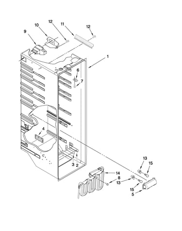 Refrigerator liner parts