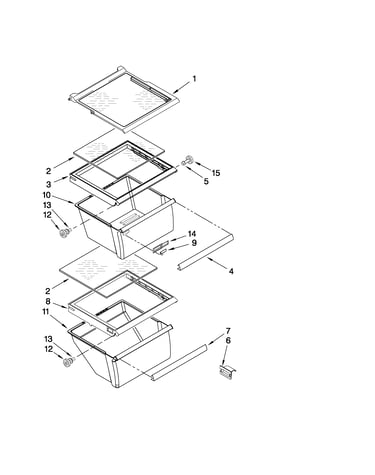 Refrigerator shelf parts
