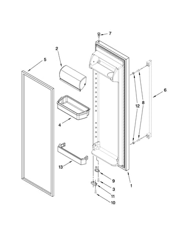Refrigerator door parts