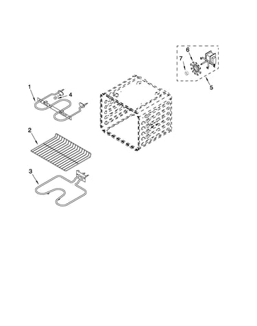 Internal oven parts