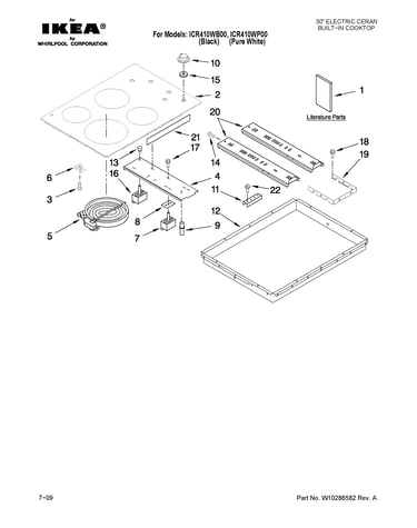 Cooktop parts